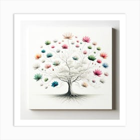 Lotus Tree 2 Art Print