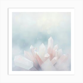 Abstract Crystals Art Print