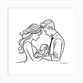 Creative Love And Relationship Illustration 33 Art Print