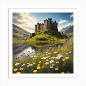 A Scottish castle Art Print