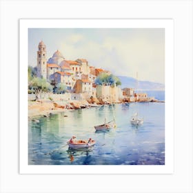 Seaside Elegance Art Print