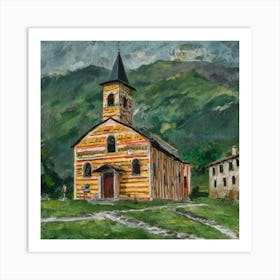 Kirche in Cassone, Gustav Klimt 6 Art Print