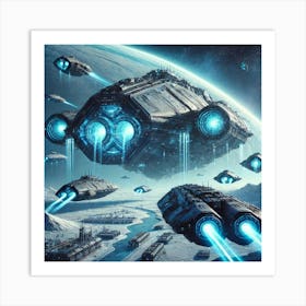 Glacial Leviathan Deployment Art Print