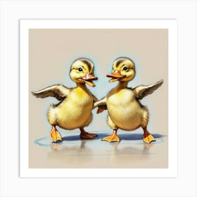 Ducklings 32 Art Print