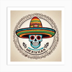 Mexican Skull 43 Art Print