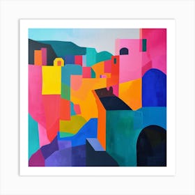 Abstract Travel Collection Quito Ecuador 1 Art Print