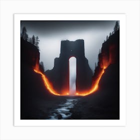 Bridge Of Fire Art Print