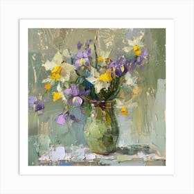 Daffodils In A Vase 1 Art Print