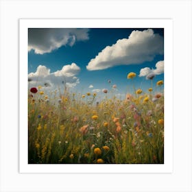 Field Of Wildflowers 1 Art Print