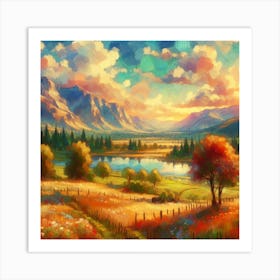 Landscape Painting 1 Art Print