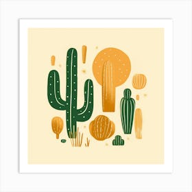 Cactus Illustration 5 Art Print