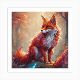 Celestial Fox Art Print