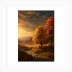 Autumn Trees 2 Art Print