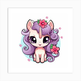 Cute Unicorn 230 Art Print