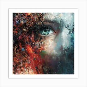 Woman'S Face 22 Art Print