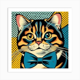 Cat With Bow Tie 1 Art Print