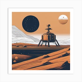 Martian Landscape Art Print