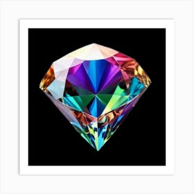 Rainbow Diamond Art Print