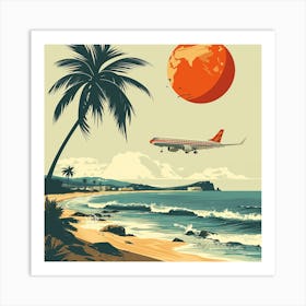 Retro Travel Poster Art Print