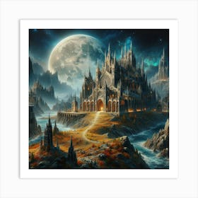 Castle Of The Night Art Print