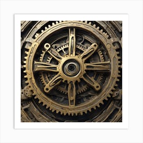 Steampunk Background 8 Art Print