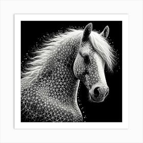 Abstract Horse 8 Art Print