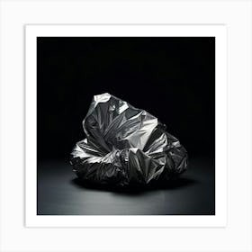 A Discarded Polyethylene Wrapper Artfully Crumpled At The Center Of The Scene Mindlessly Strewn En (4) Art Print