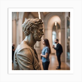 Bust Of A Man Art Print