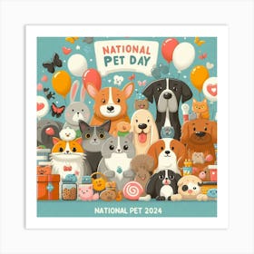 National Pet Day 6 Art Print