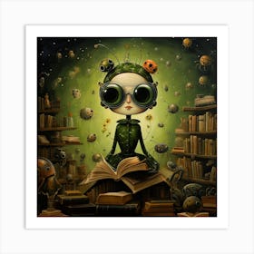 Bookworm Art Print