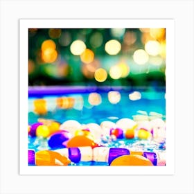 Pool Party 1 Art Print