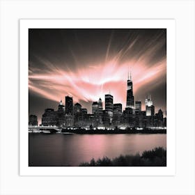 Chicago Skyline 12 Art Print