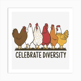 Chicken Lovers Funny Chicken Art Print