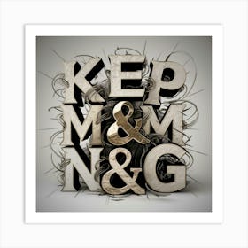 Keep M And M Art Print