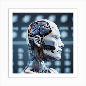 Humanoid Robot 10 Art Print