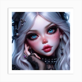 Gothic Doll 9 Art Print