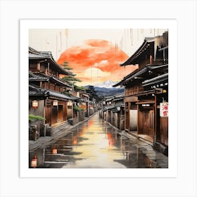 Kyoto Street Art Print