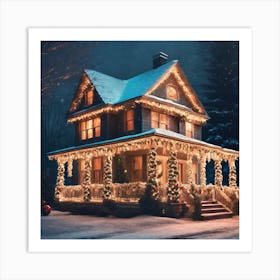 Christmas House 81 Art Print