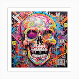 Skull Painting Art Print