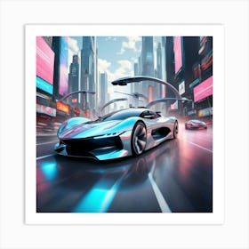 Futuristic Car 8 Art Print