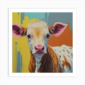 Cute Calf 2 Art Print