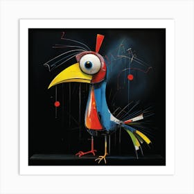 Crazy Parrot 8 Art Print