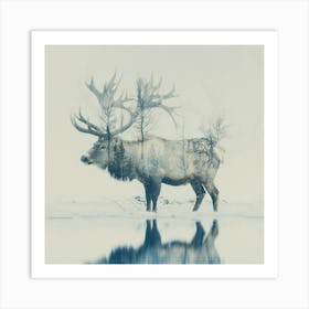 Ethereal Stag Art Print