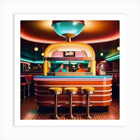 Retro Diner Art Print