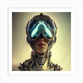 Futuristic Woman Art Print