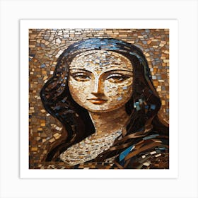 Mona Lisa Mosaic Art Print