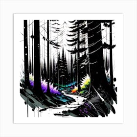 Forest Path 37 Art Print