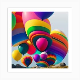 Hot Air Balloons Art Print