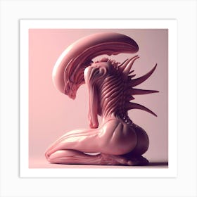 Alien Portrait Pink 15 Art Print