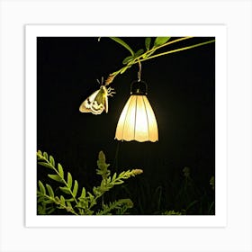 Moths Insect Lepidoptera Wings Antenna Nocturnal Flutter Attraction Lamp Camouflage Dusty (10) Art Print
